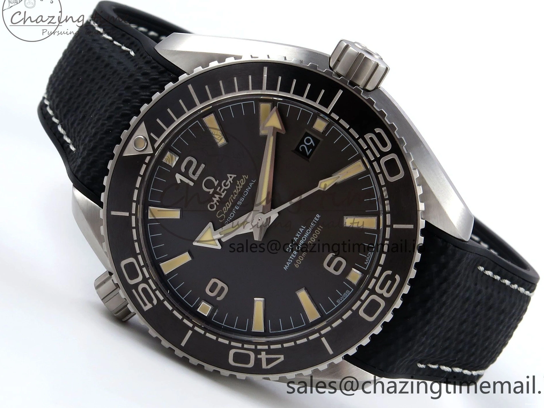 0307 AllSeason Planet Ocean 43.5mm SS VSF 1:1 Best Edition Gray Bezel Gray Dial on Black Rubber Strap A8900 Super Clone 7712